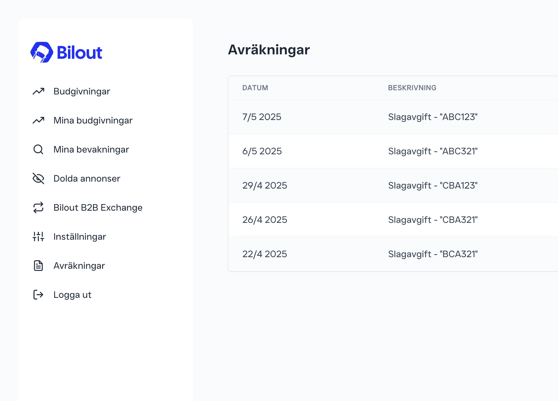 Avräkningar