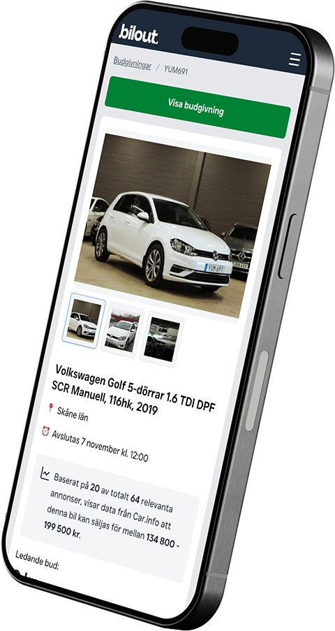 Mobilvänligt gränssnitt för bilhandlare